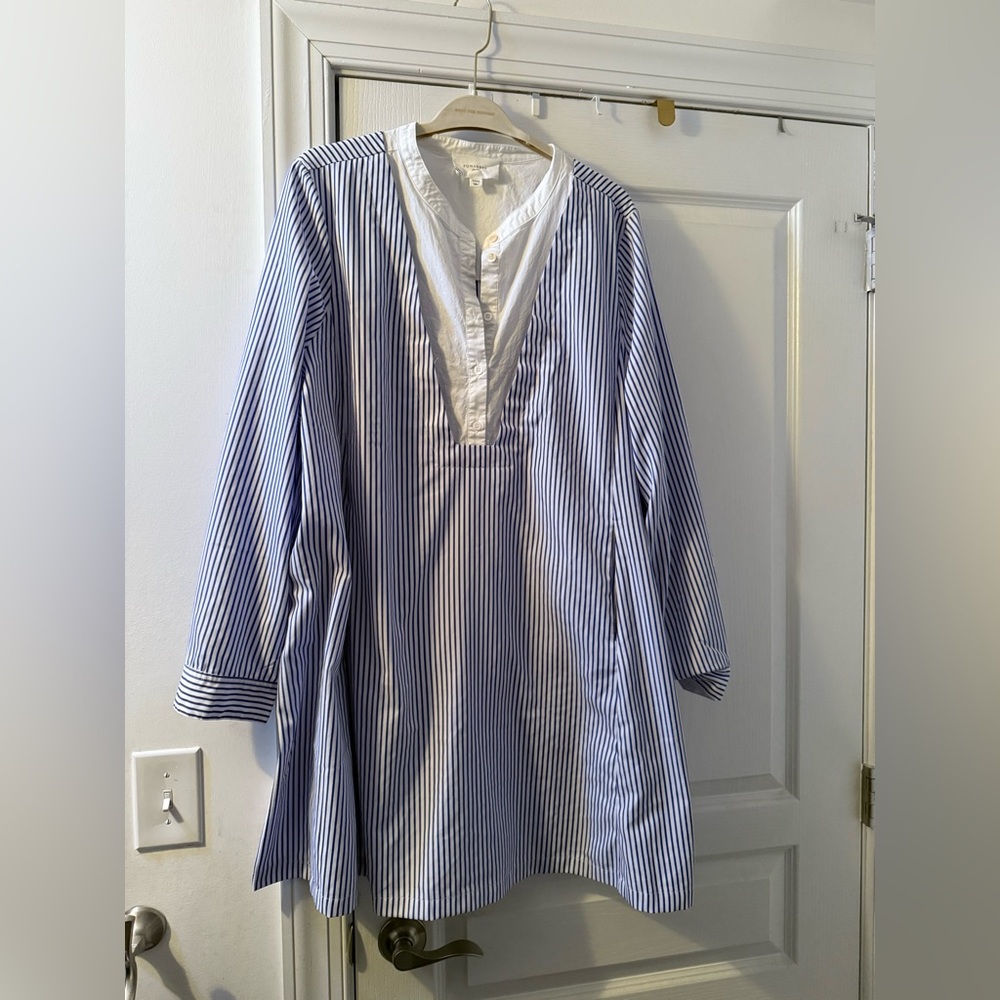 Pomander Place Blue Striped Lottie Dress Tuckernuck - Picture 3 of 4